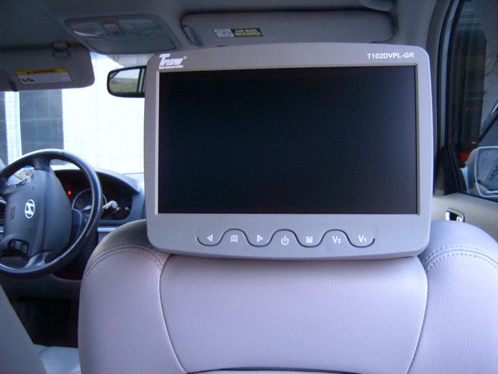 DVD Headrest Install short write up Model TVIEW T102DVPLGR 10.1 inch